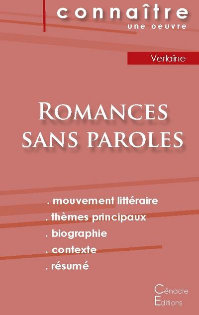 Fiche de lecture Romances sans paroles de Verlaine (Analyse littéraire de référence et résumé complet)