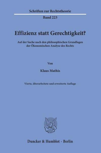 Effizienz statt Gerechtigkeit?