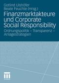 Finanzmarktakteure und Corporate Social Responsibi