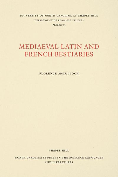 Medieval Latin and French Bestiaries