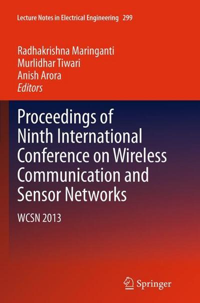 Proceedings of Ninth International Conference on Wireless Communication and Sensor Networks