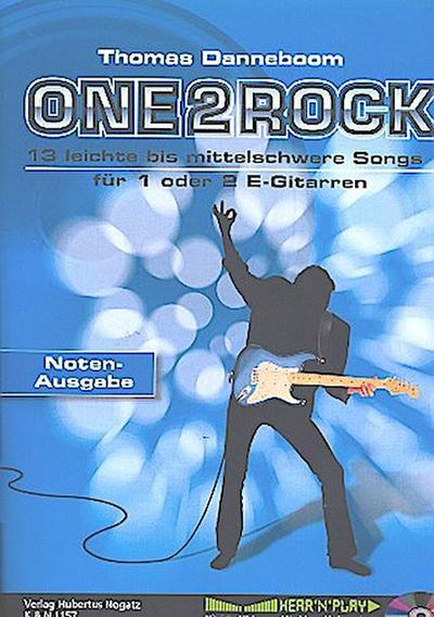 One 2 Rock (+CD)für 1 oder 2 E-Gitarren