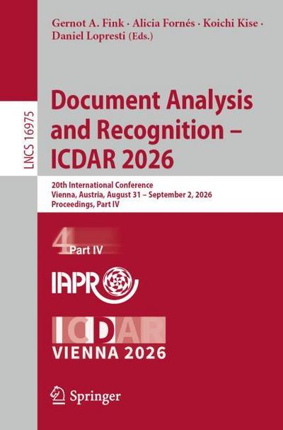 Document Analysis and Recognition - ICDAR 2026