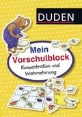 Mein Vorschulblock - Konzentration und Wahrnehmung