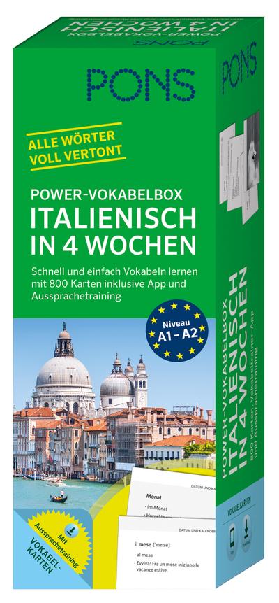 PONS Power-Vokabelbox Italienisch in 4 Wochen