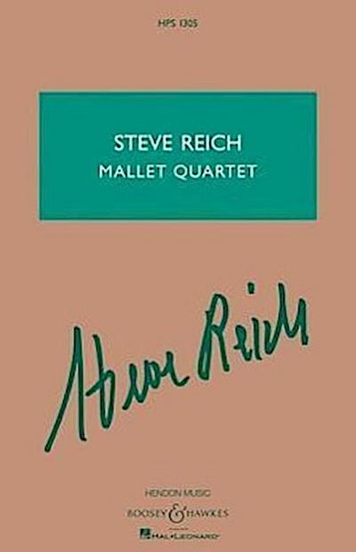 Steve Reich - Mallet Quartet: Two Vibraphones, and Two Marimbas