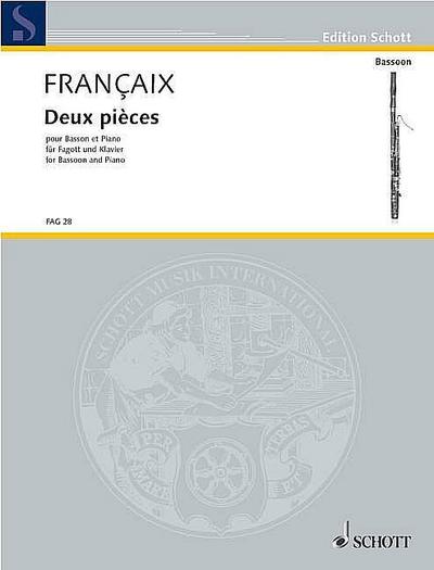 2 Piecesfür Fagott und Klavier (1996)