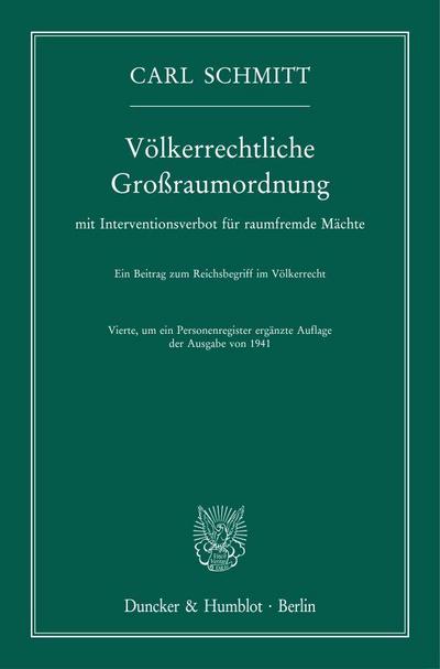 Völkerrechtliche Großraumordnung