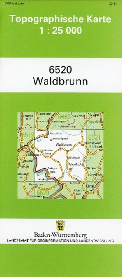 Topographische Karte Baden-Württemberg Waldbrunn