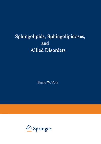 Sphingolipids, Sphingolipidoses and Allied Disorders
