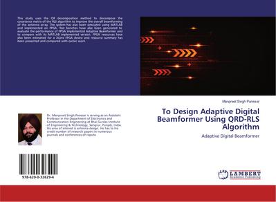 To Design Adaptive Digital Beamformer Using QRD-RLS Algorithm