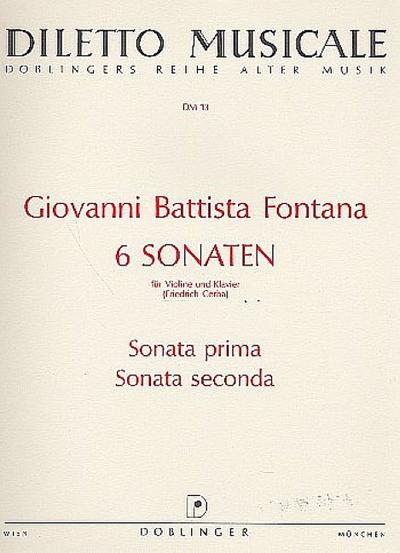 6 Sonaten Band 1 (Nr.1-2)für Violine und Bc