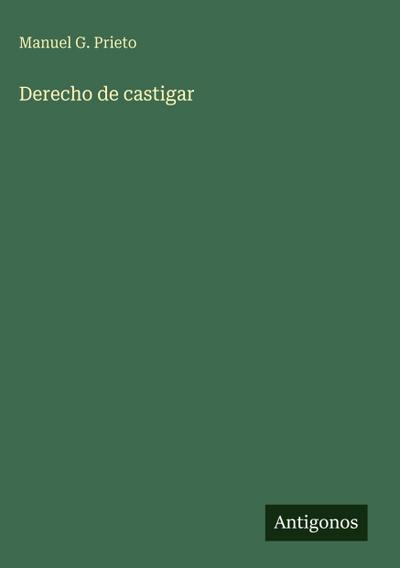 Derecho de castigar
