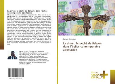 La dime ; le péché de Balaam, dans l’église contemporaine apostasiée