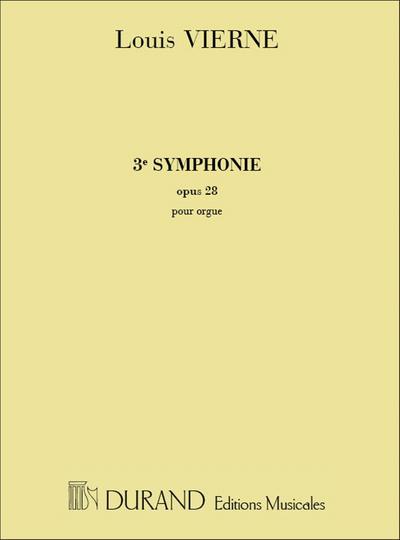Symphonie no.3 op.28pour orgue