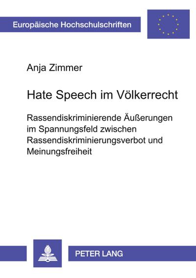 Hate Speech im Völkerrecht