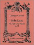 6 Duos op.14für Flöte und Violine