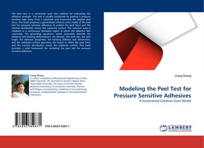 Modeling the Peel Test for Pressure Sensitive Adhesives
