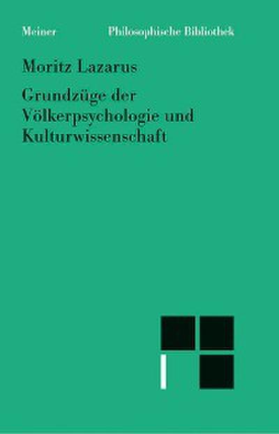 Grundzüge der Völkerpsychologie und Kulturwissenschaft