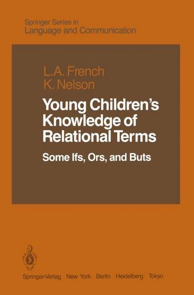 Young Children’s Knowledge of Relational Terms