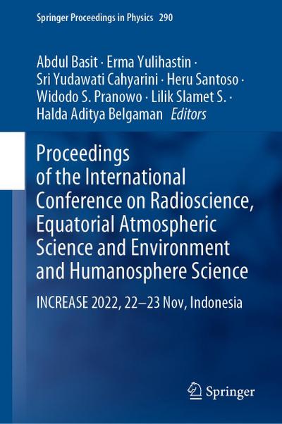 Proceedings of the International Conference on Radioscience, Equatorial Atmospheric Science and Environment and Humanosphere Science