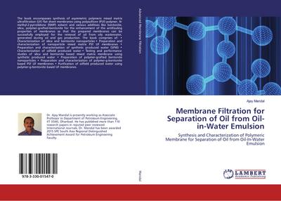 Membrane Filtration for Separation of Oil from Oil-in-Water Emulsion