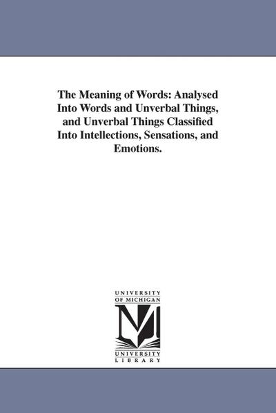 Johnson, A: Meaning of Words