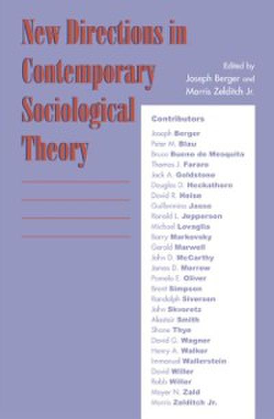 New Directions in Contemporary Sociological Theory