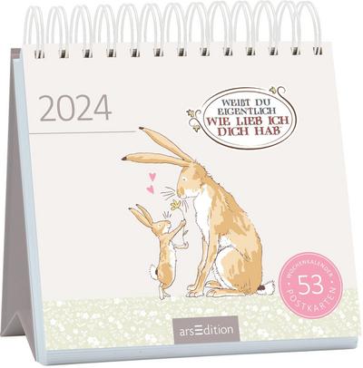 Postkartenkalender Weißt du eigentlich, wie lieb ich dich hab? 2024