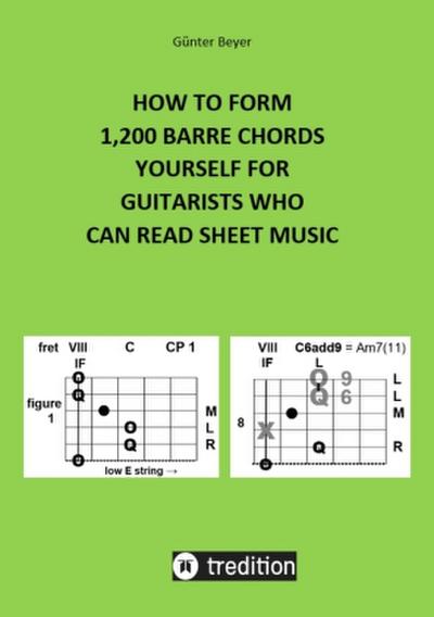 HOW TO FORM 1,200 BARRE CHORDS YOURSELF FOR GUITARISTS WHO CAN READ SHEET MUSIC