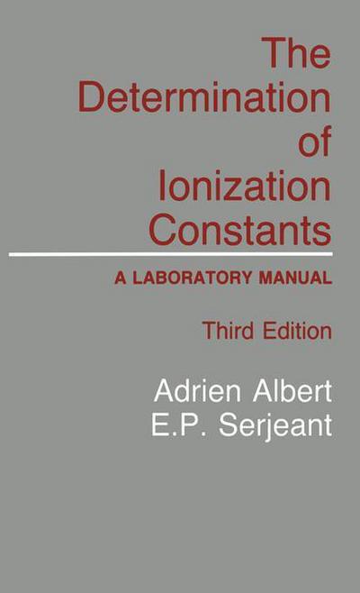 The Determination of Ionization Constants