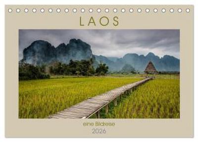 Laos - eine Bildreise (Tischkalender 2026 DIN A5 quer), CALVENDO Monatskalender