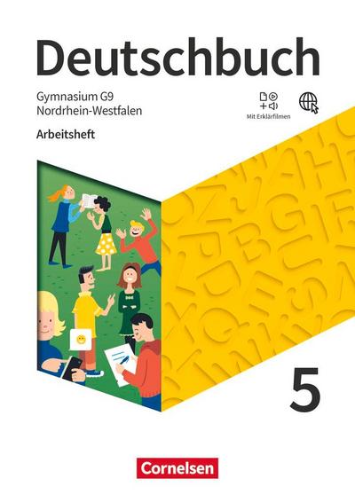 Deutschbuch Gymnasium 5. Schuljahr - Nordrhein-Westfalen - Neue Ausgabe - Arbeitsheft mit Lösungen