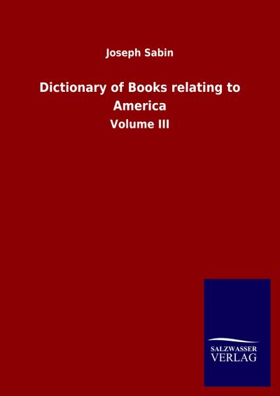 Dictionary of Books relating to America