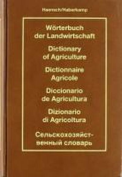 Diccionario de agricultura -Alemán-Inglés- Francés-Español-Italiano-Ruso