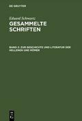 Zur Geschichte und Literatur der Hellenen und Römer