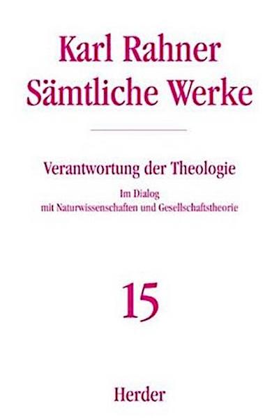 Sämtliche Werke Karl Rahner Sämtliche Werke