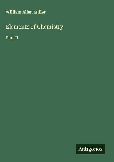 Elements of Chemistry