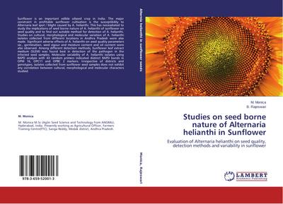 Studies on seed borne nature of Alternaria helianthi in Sunflower