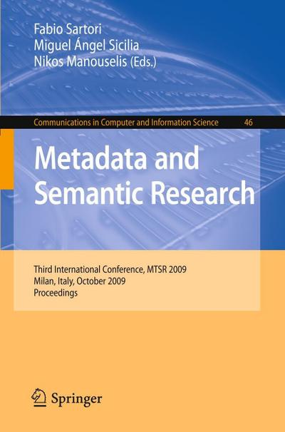 Metadata and Semantic Research