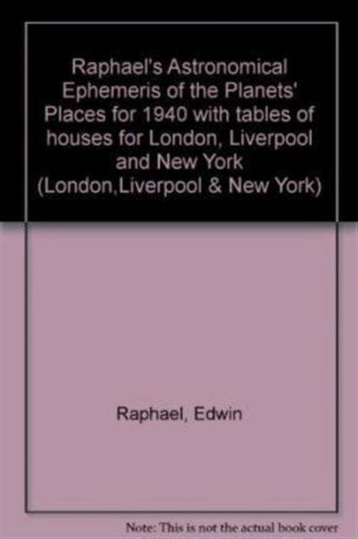 Raphael’s Astronomical Ephemeris