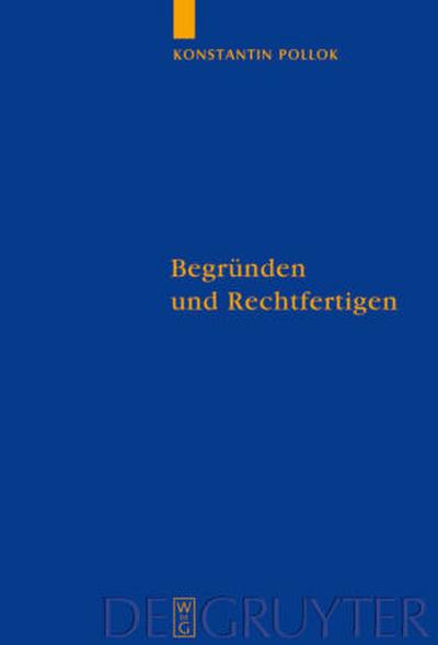 Begründen und Rechtfertigen
