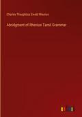 Abridgment of Rhenius Tamil Grammar