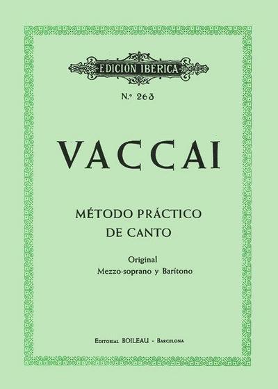 Método práctico de canto : original mezzo-soprano y barítono