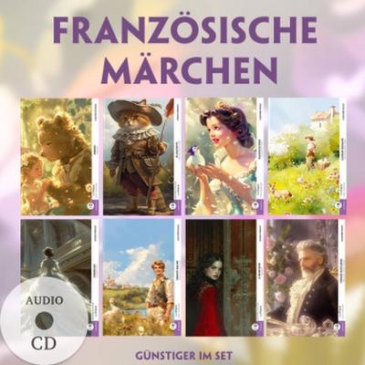 8 Französische Märchen (8 Bücher + Audio-CDs) - Frank-Lesemethode - Kommentierte zweisprachige Ausgabe Französisch-Deutsch, m. 8 Audio-CD, m. 8 Audio, m. 8 Audio, 8 Teile