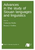 Advances in the study of Siouan languages and ling