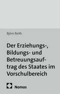 Der Erziehungs-, Bildungs- und Betreuungsauftrag des Staates im Vorschulbereich
