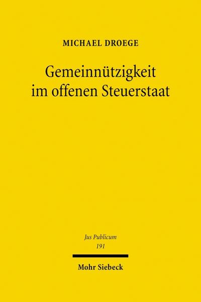 Gemeinnützigkeit im offenen Steuerstaat