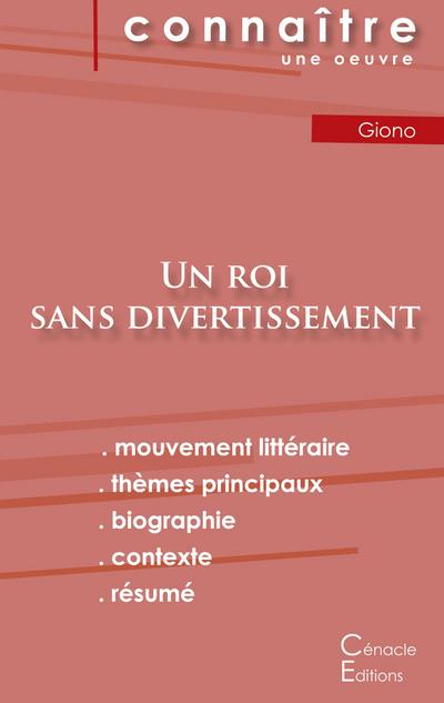 Fiche de lecture Un roi sans divertissement de Jean Giono (Analyse littéraire de référence et résumé complet)
