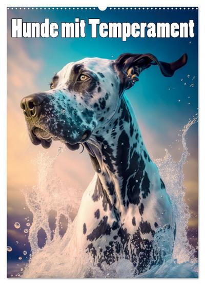 Hunde mit Temperament (Wandkalender 2024 DIN A2 hoch), CALVENDO Monatskalender
